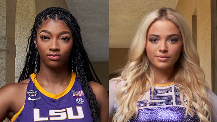 Angel Reese and Olivia Dunne.